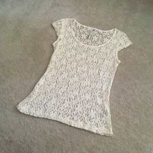 American Rag See-through Lace Top